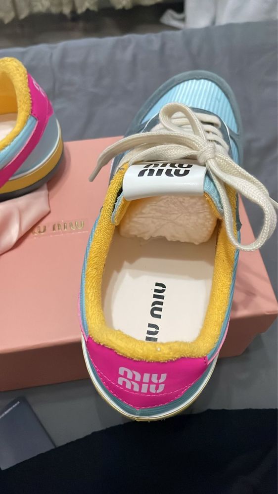 Кеды miu miu, оригинал с пыльником и коробкой, шикарного качества