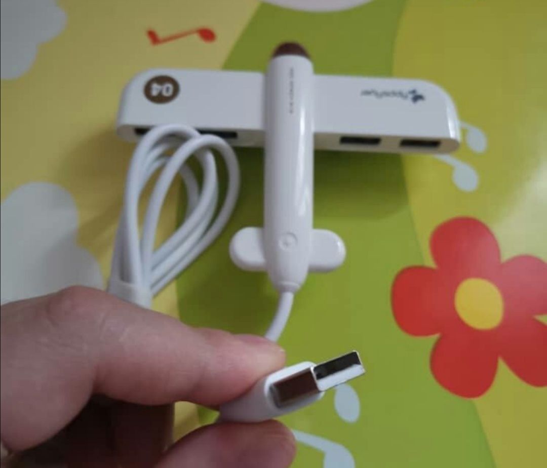 USB переходник Новый в виде самолёта с чехлом