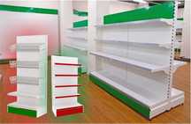 Металлические стеллажи в продовольственный магазин, маркет shts