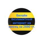 Билайн безлимитный интернет за 2880 тг. месяц !!