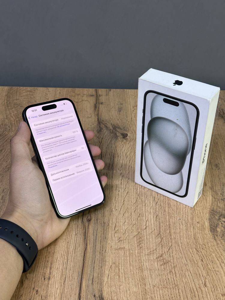 Iphone 15 128 GB 100% 13-цикл | Mobile Zone