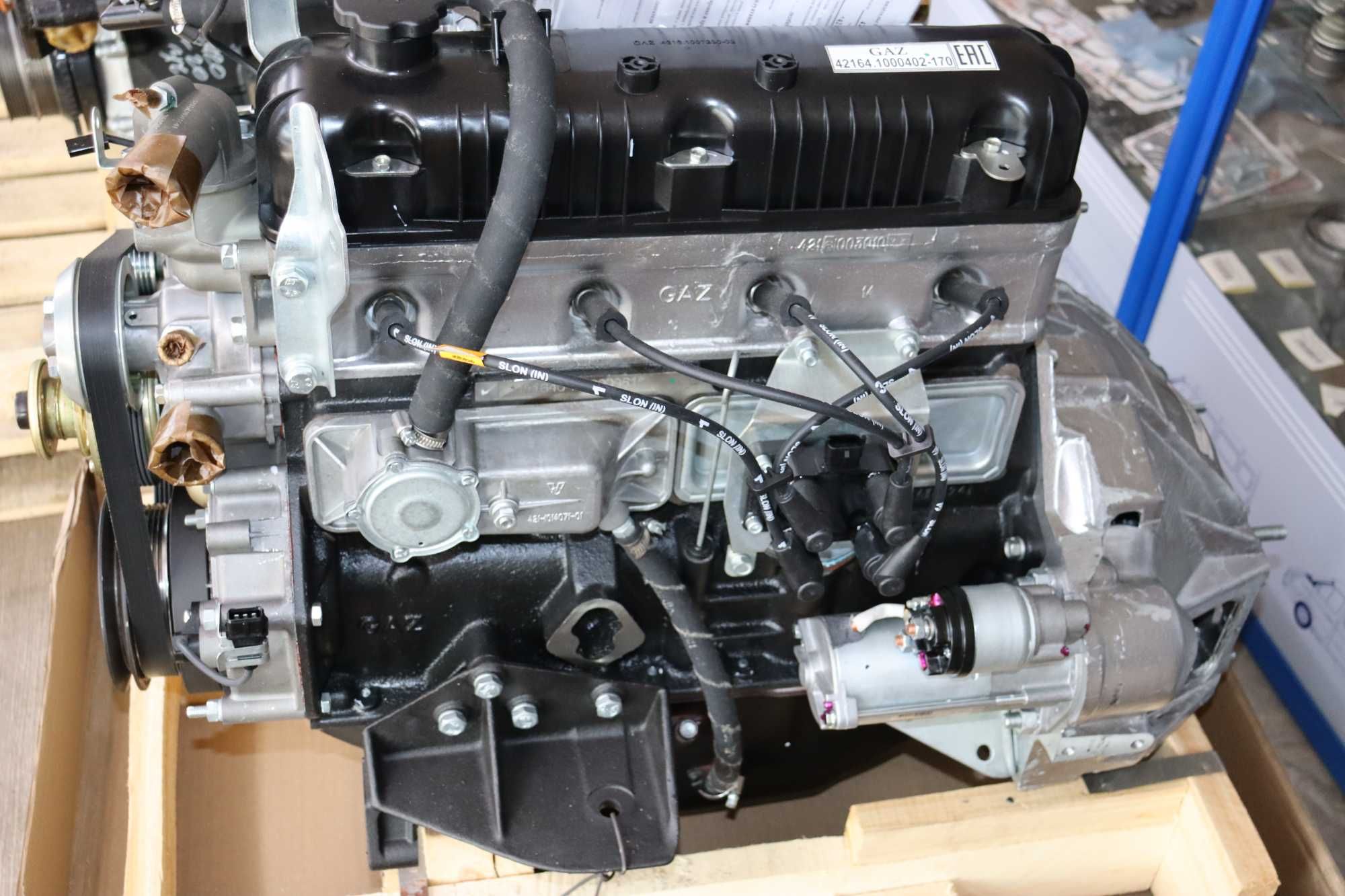 Двигатель 4216 УМЗ Газель под эл. педаль чугун. блок под ГУР Новый