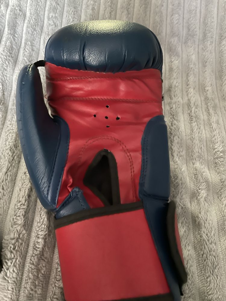 Перчатки Everlast синие  10унций