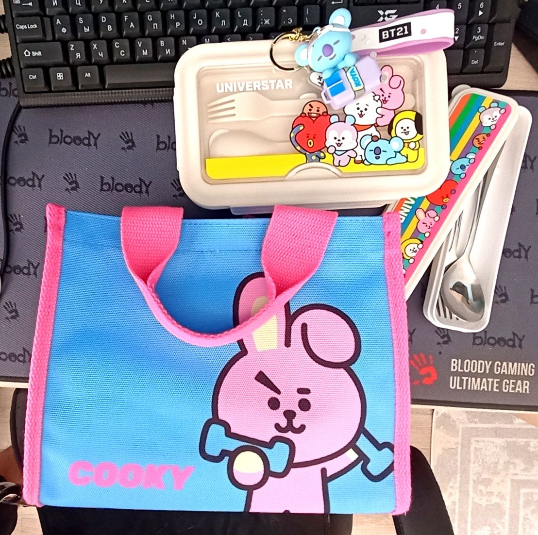 набор ланчбокса BT21