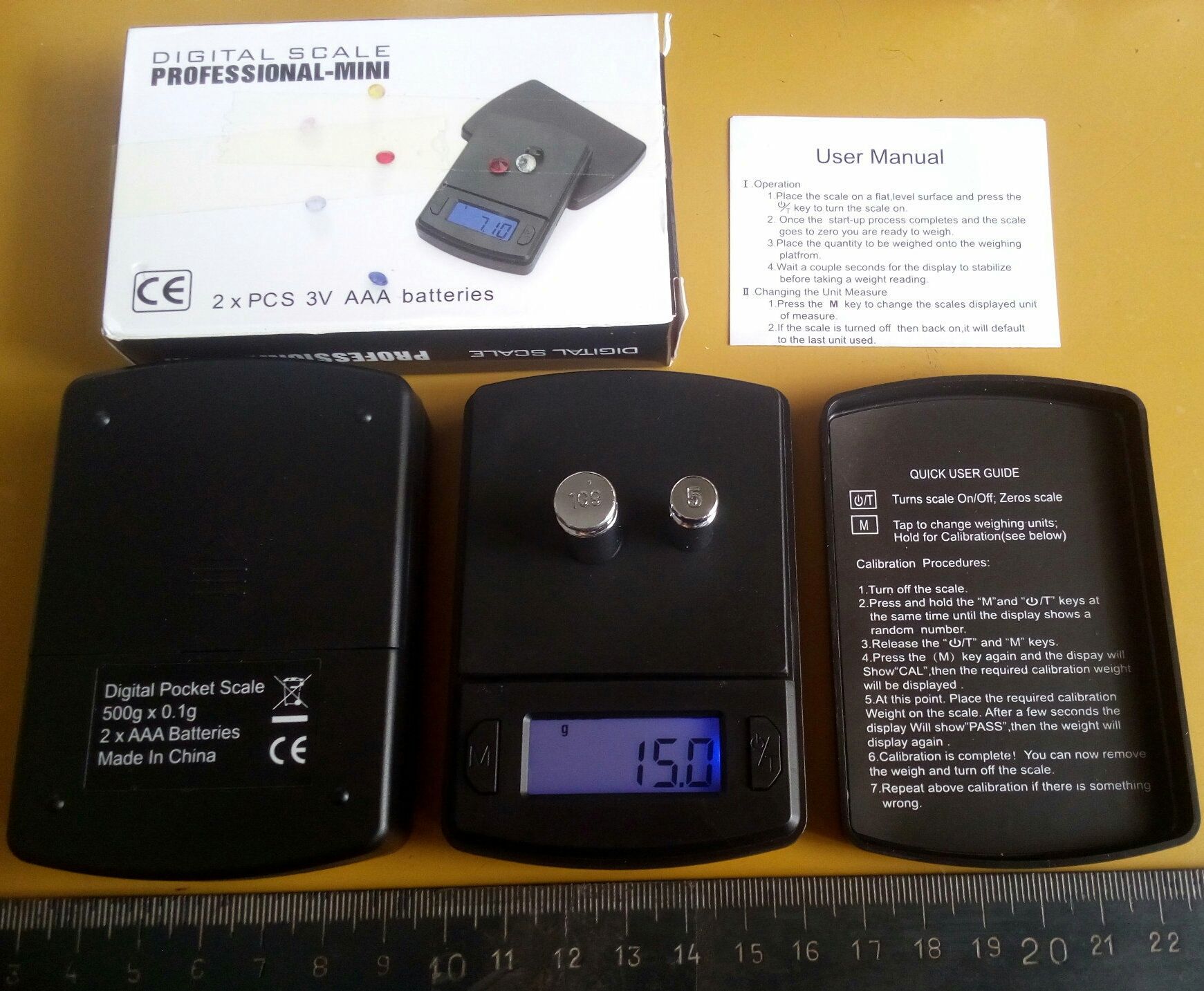 Весы 500/0.01 г и 200/0.01 г, электронные, ювелирные, карманные