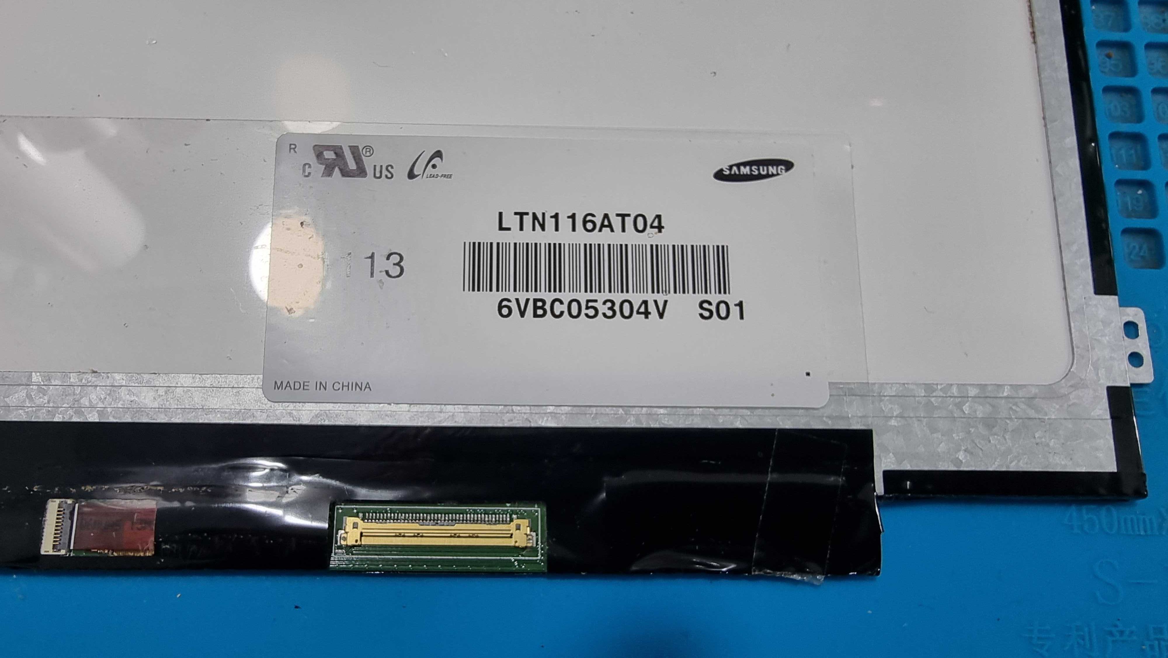 Матрица для нетбука 11.6" Samsung, LTN116AT04-T02, WXGA 1366x768, LED