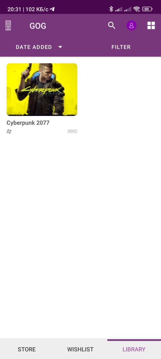 продаю аккаунт gogalaxy.com имеется игра "Cyberpunk 2077"