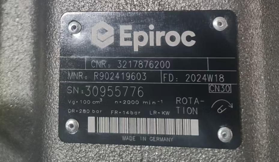 Насосы гидравлические  Epiroc, Rexroth, Sandvik, Atlas Copco