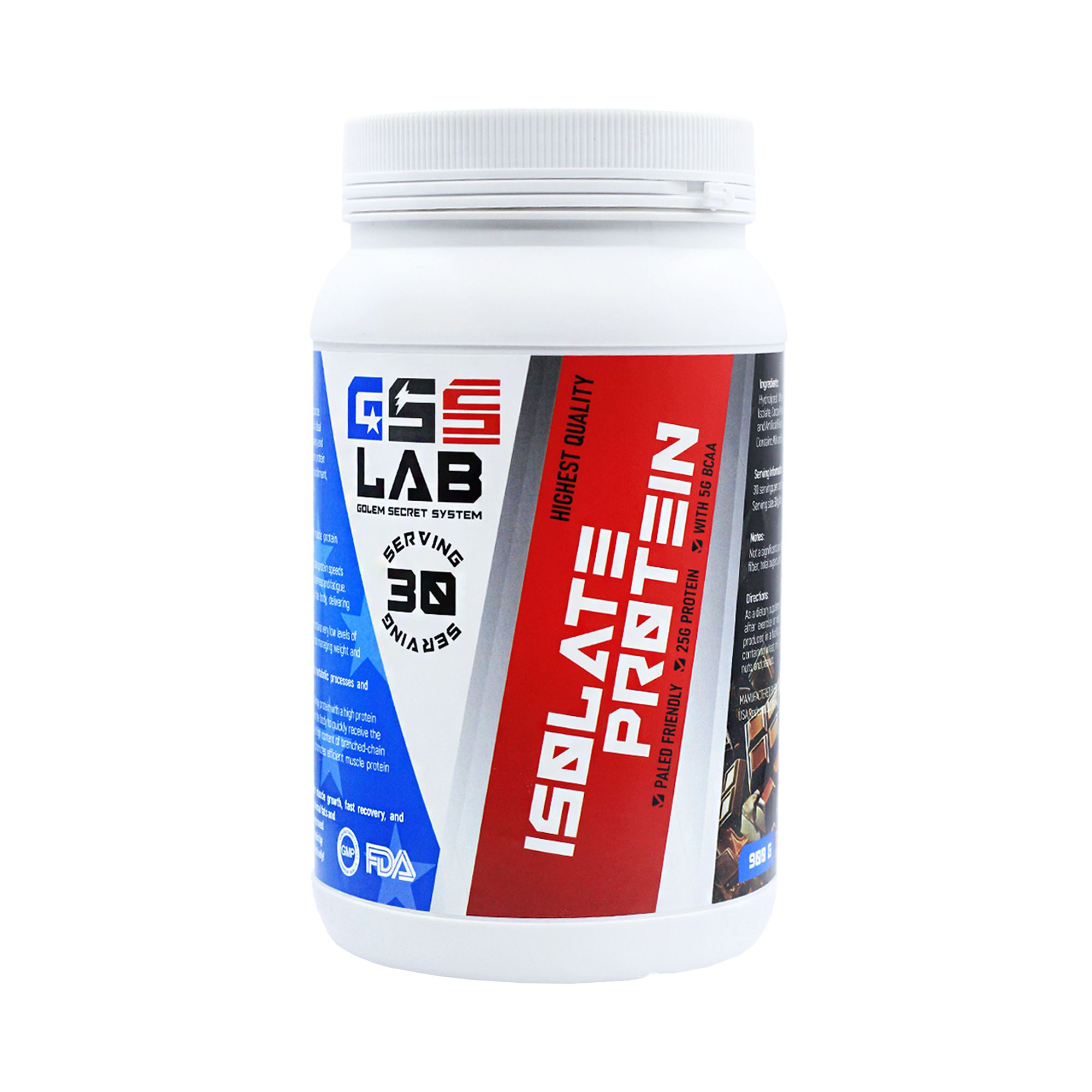 Протеин изолят GSSLab Isolate Protein 30 порций 900 гр