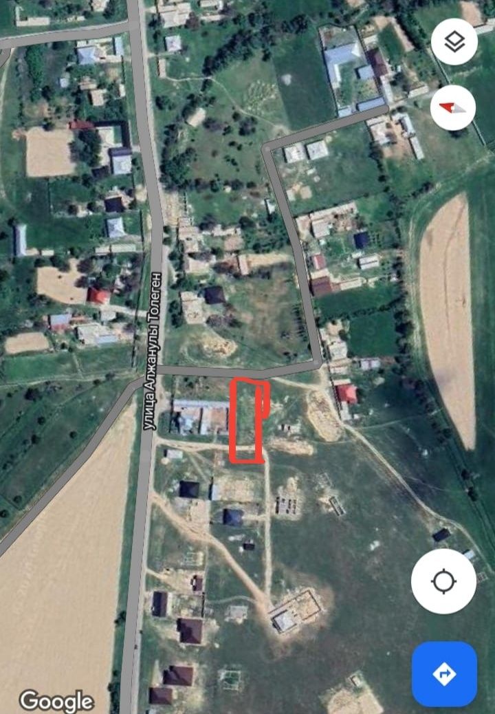 Шіркін ауылында жер телімі сатылады