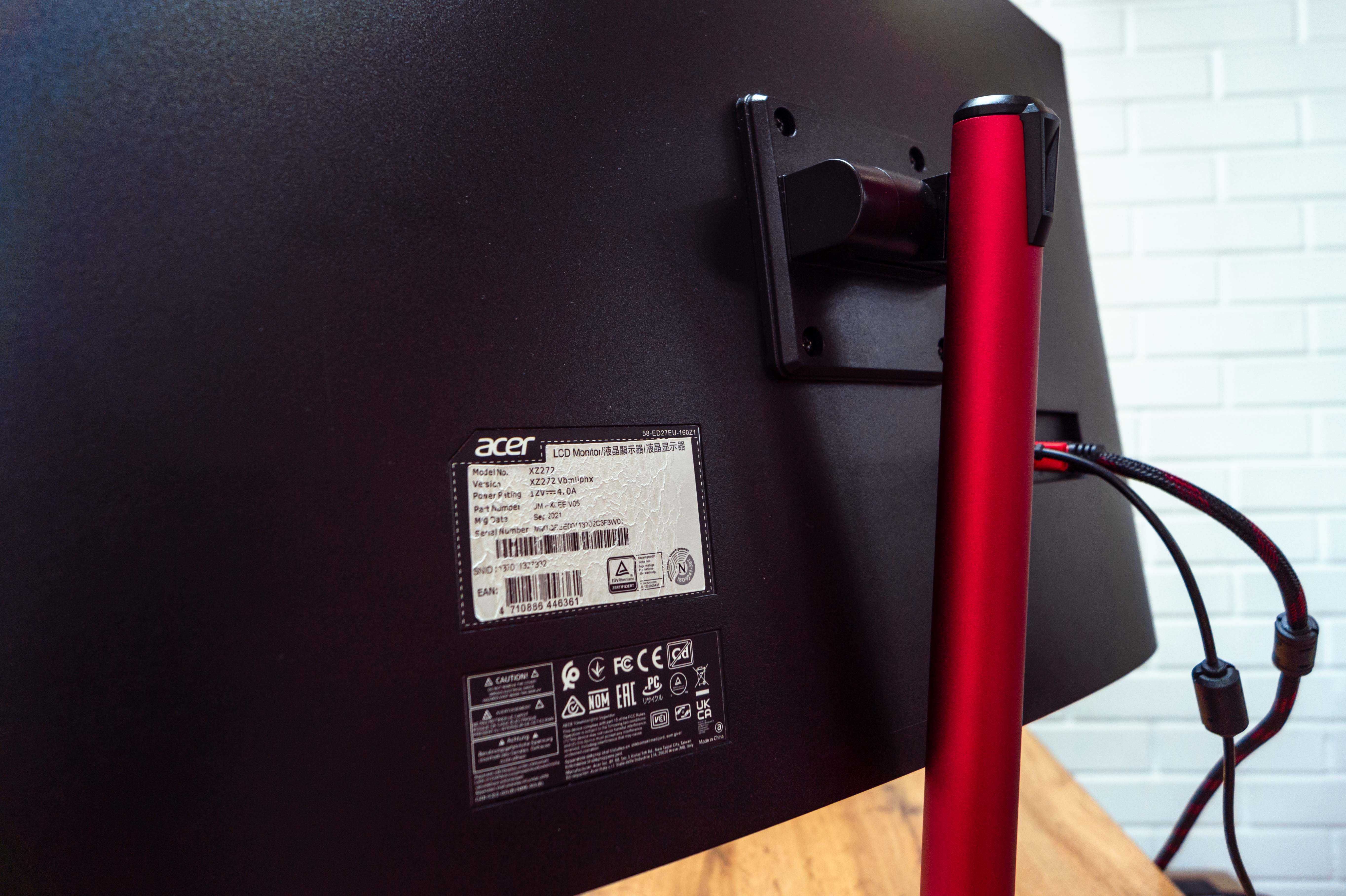 Изогнутый Игровой Монитор Acer XZ272 |27”|165 Hz|Магазин Red Geek