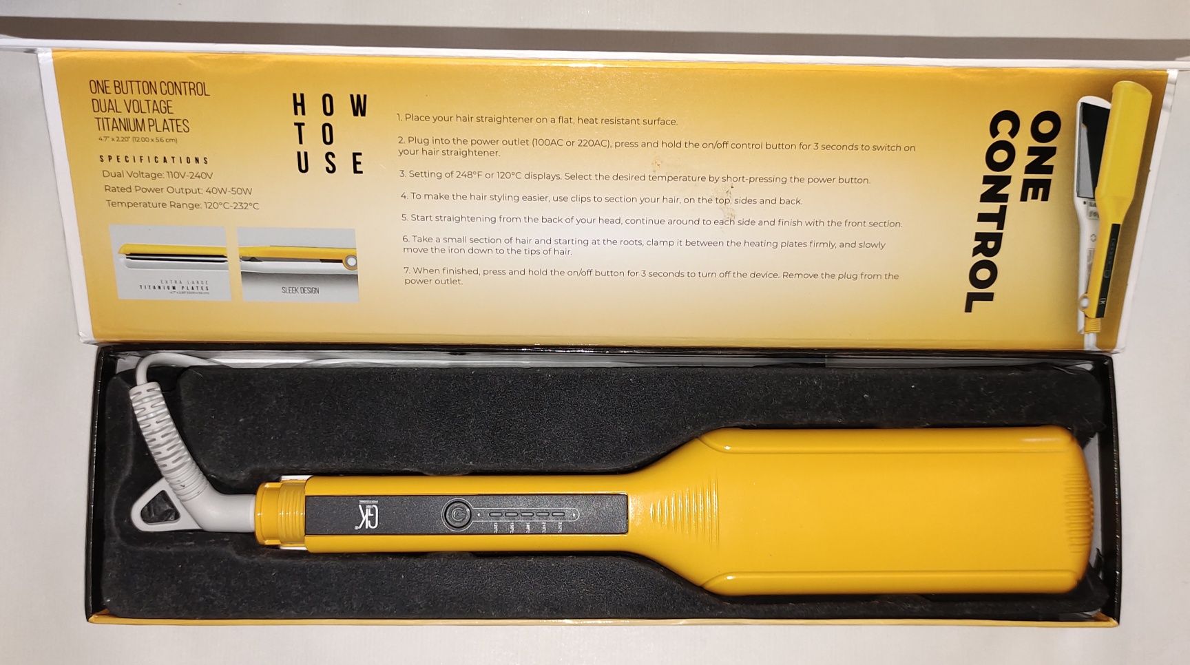 Продам GKhair One Control утюжок.