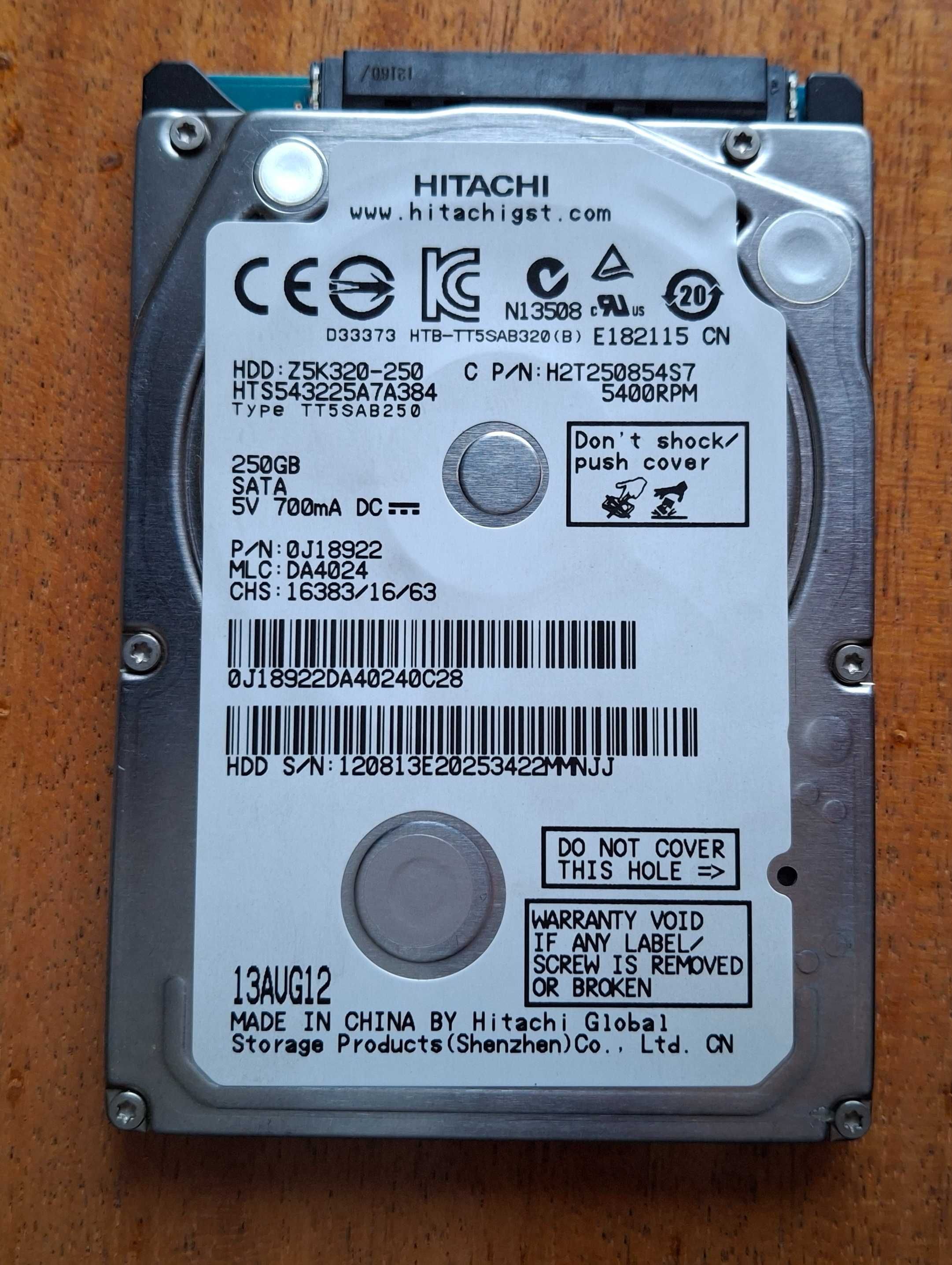 Жесткий диск HDD 250 160 Gb Hitachi