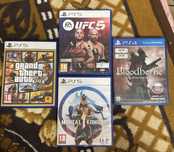 Games PS5 (UFC5, MK1, GTAV, Bloodborne