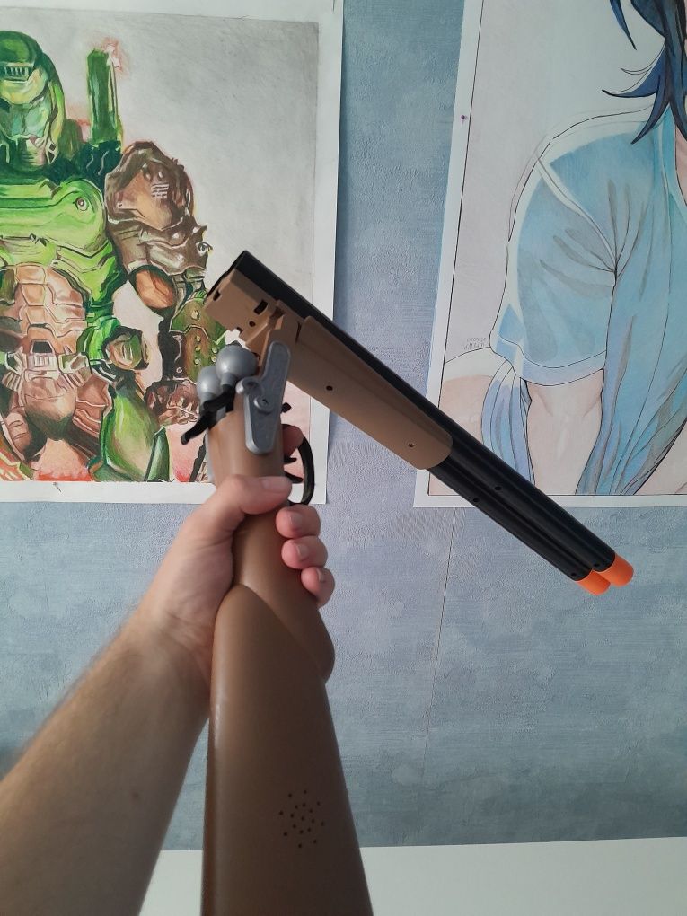 Дробовик, игрушка , двухстволка складная