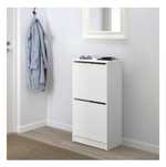 Обувница IKEA 49x28x93 см, пластик, ДСП