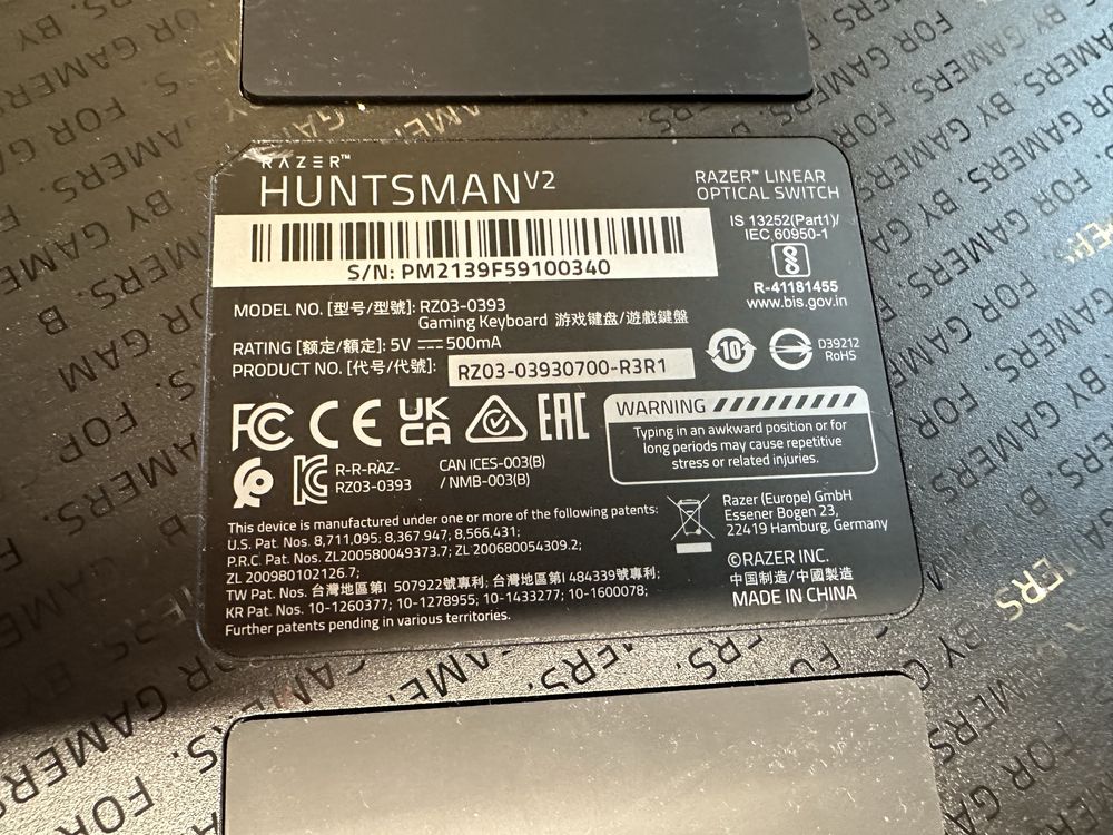 Клавиатура Razer Huntsman V2