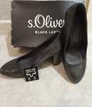 Кожаные женские туфли S.Oliver black label