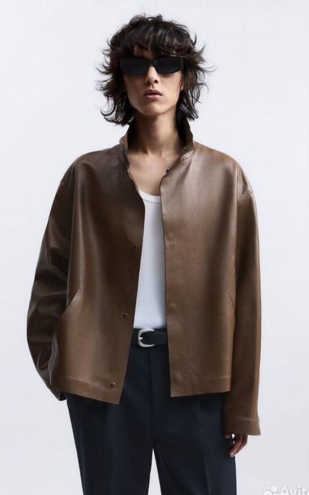 Продам натуральную кожанную куртку ZARA LIMITED.