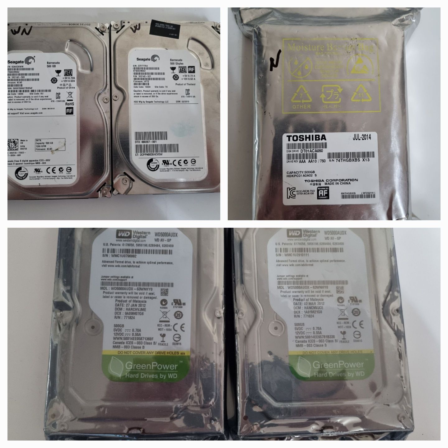 Жесткие диски (HDD), 40Gb-200Gb, б/у