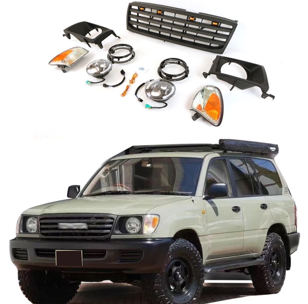 Комплект фары, решетка Toyota land cruiser 100 off road вездеход