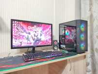 Игровой компьютер Core i5/16GB/SSD/HDD/RX 580 + 24 дюймовый монитор