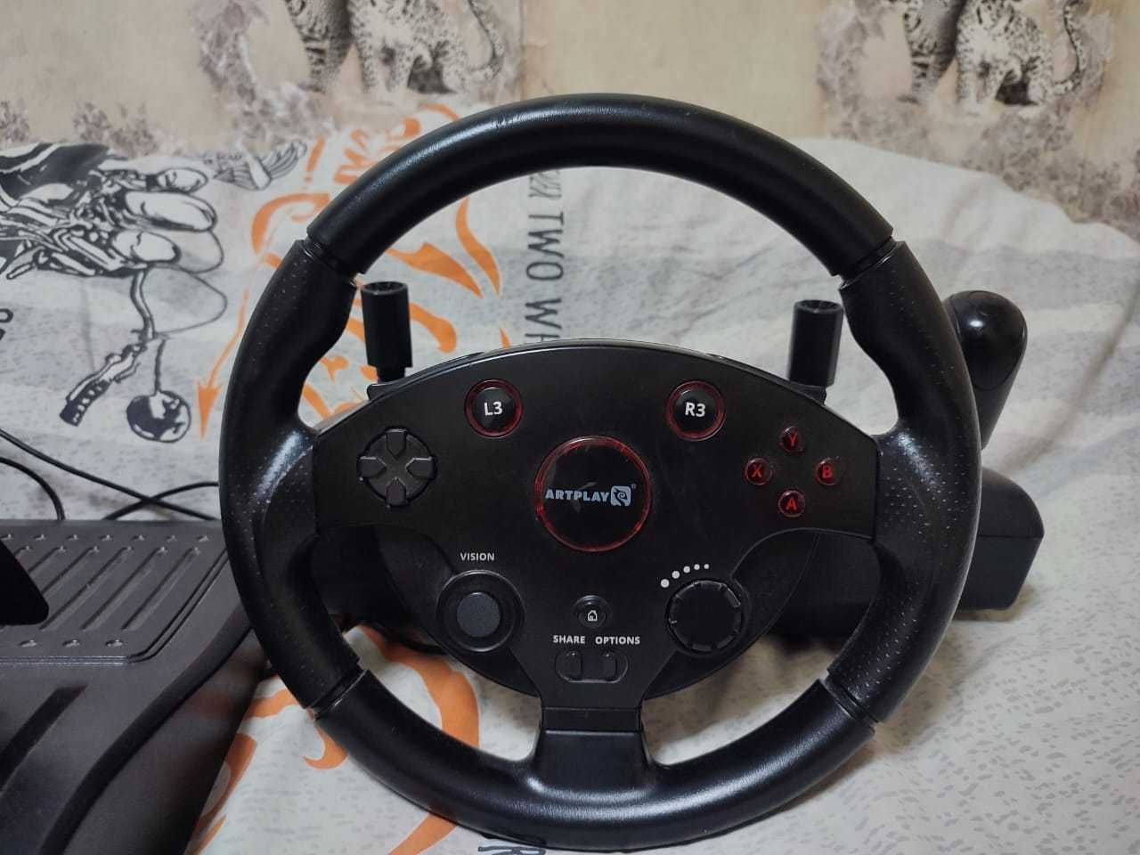 Руль Artplays Street Racing Wheel Turbo C900 черный