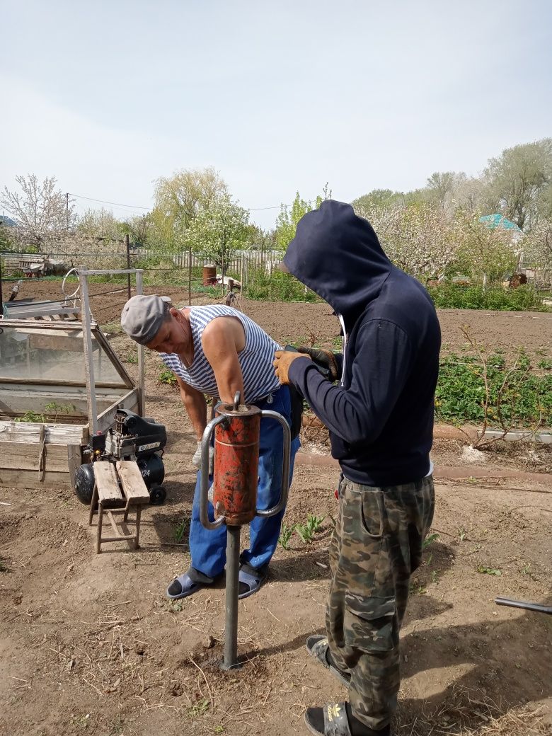 Забиваем колодцы Прочистка скважин.Прострел скважин, Установка насоса.