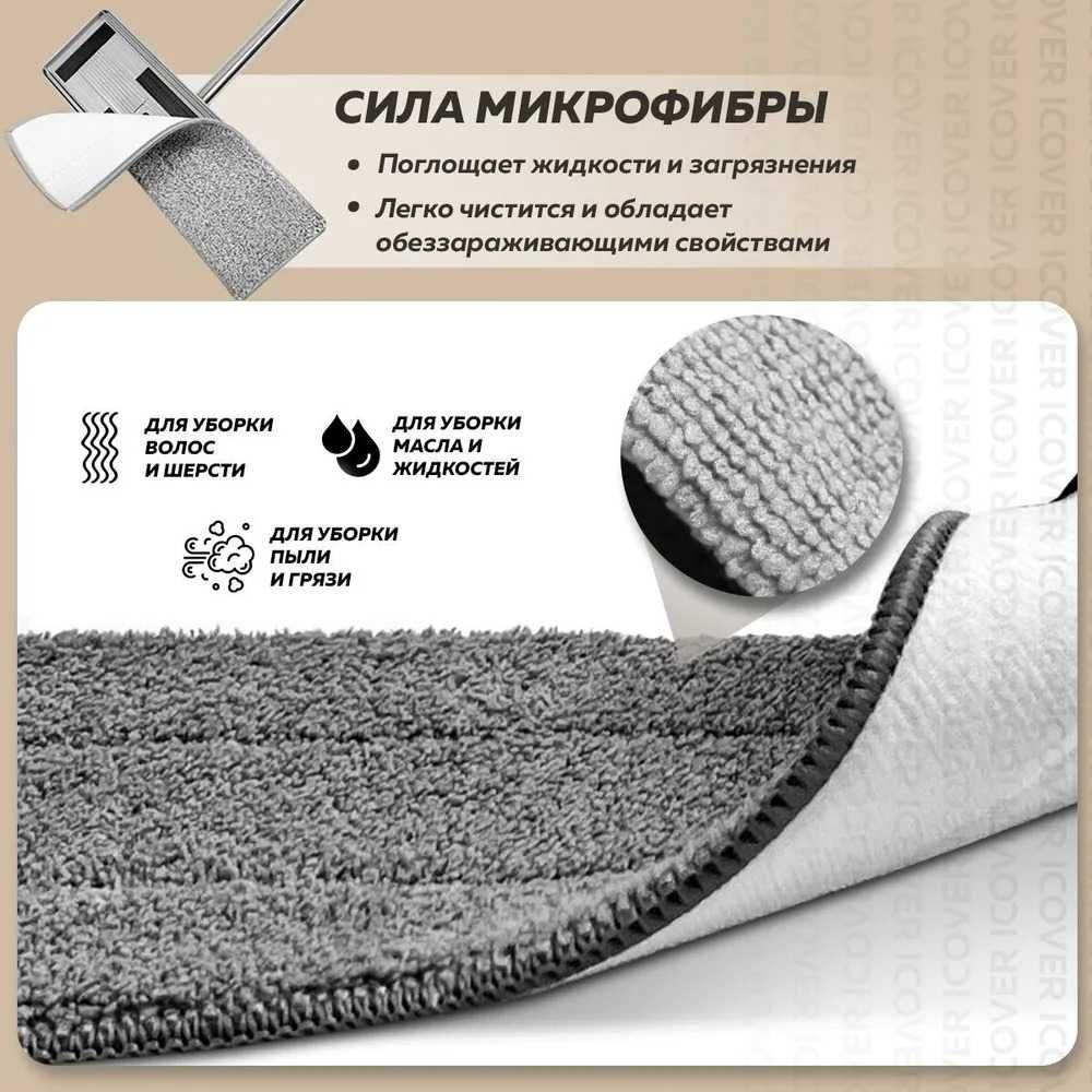 Швабра с отжимом и ведром RidbergHome 8 литров