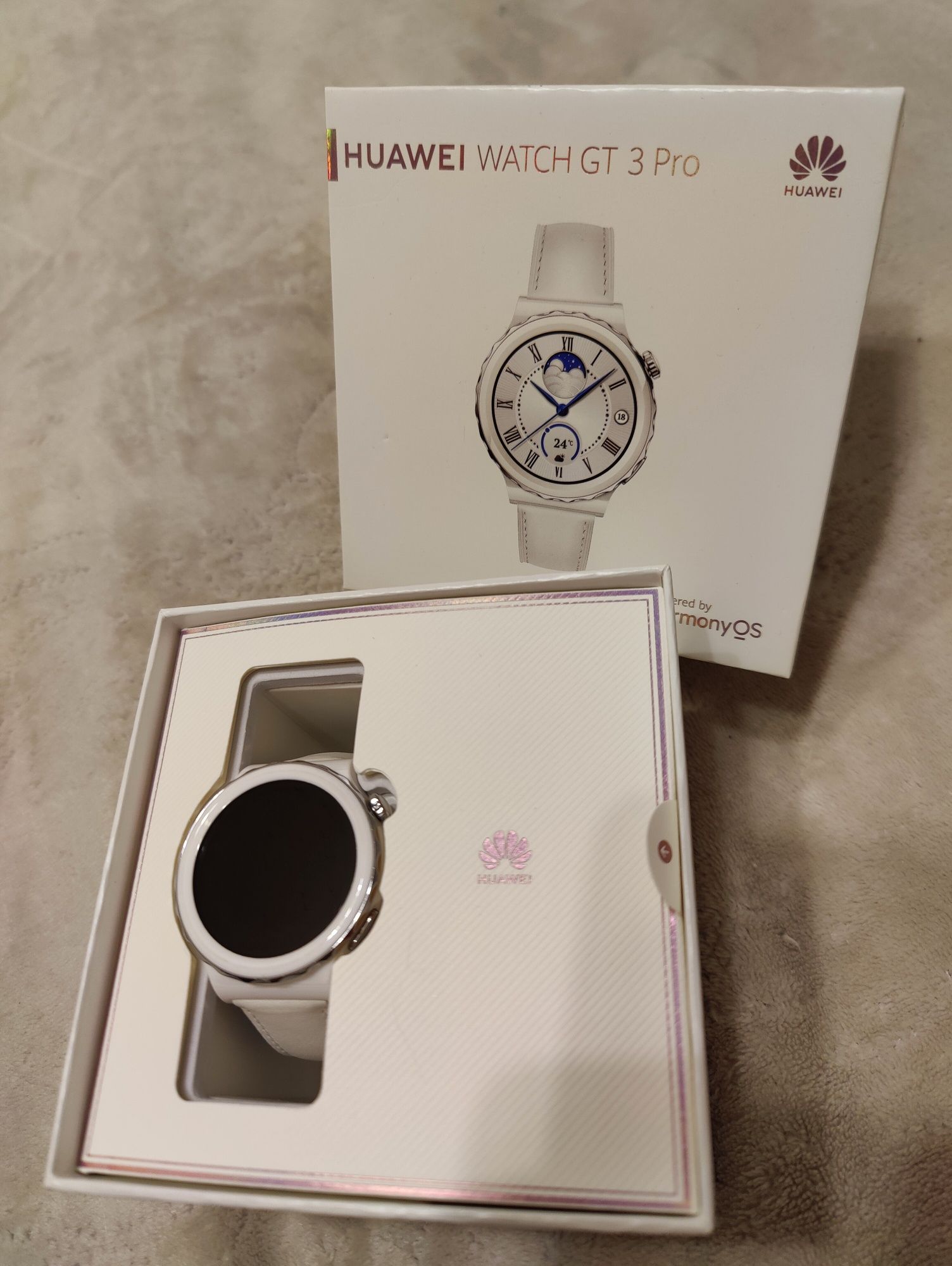 HUAWEI WATCH GT 3 Pro Ceramic (кожаный ремешок)