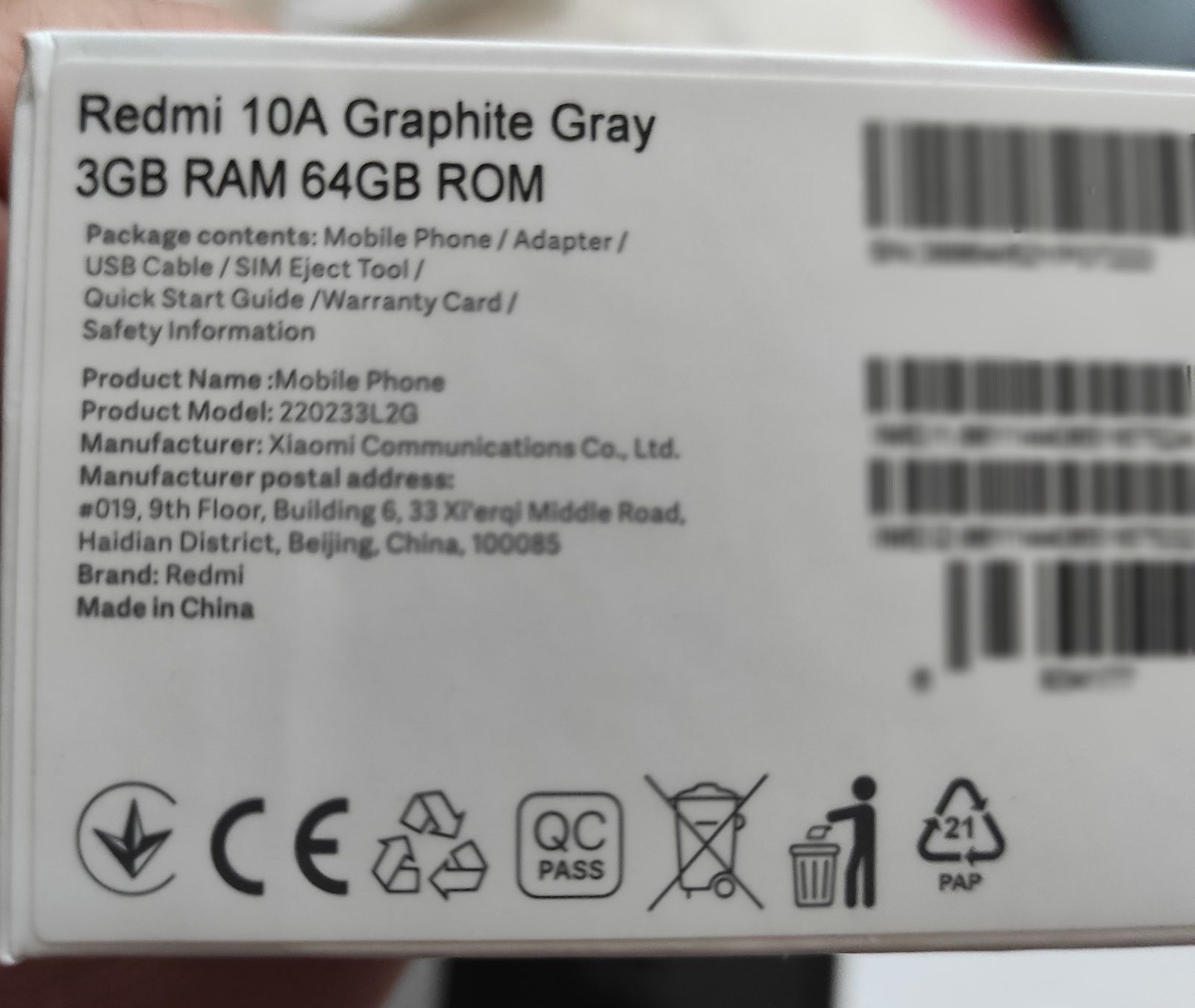 Xiaomi Redmi 10A 3/64Гб