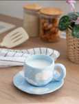 Очаровательная кружка с облаками – уют в каждой чашке!