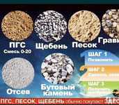 Балласт Шебен. Песок Пгс
