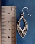 Серебряные серьги. Филигрань