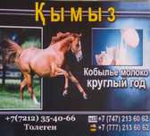 Свежее кобылье молоко и кумыс  круглый год на Шахтерском !!!