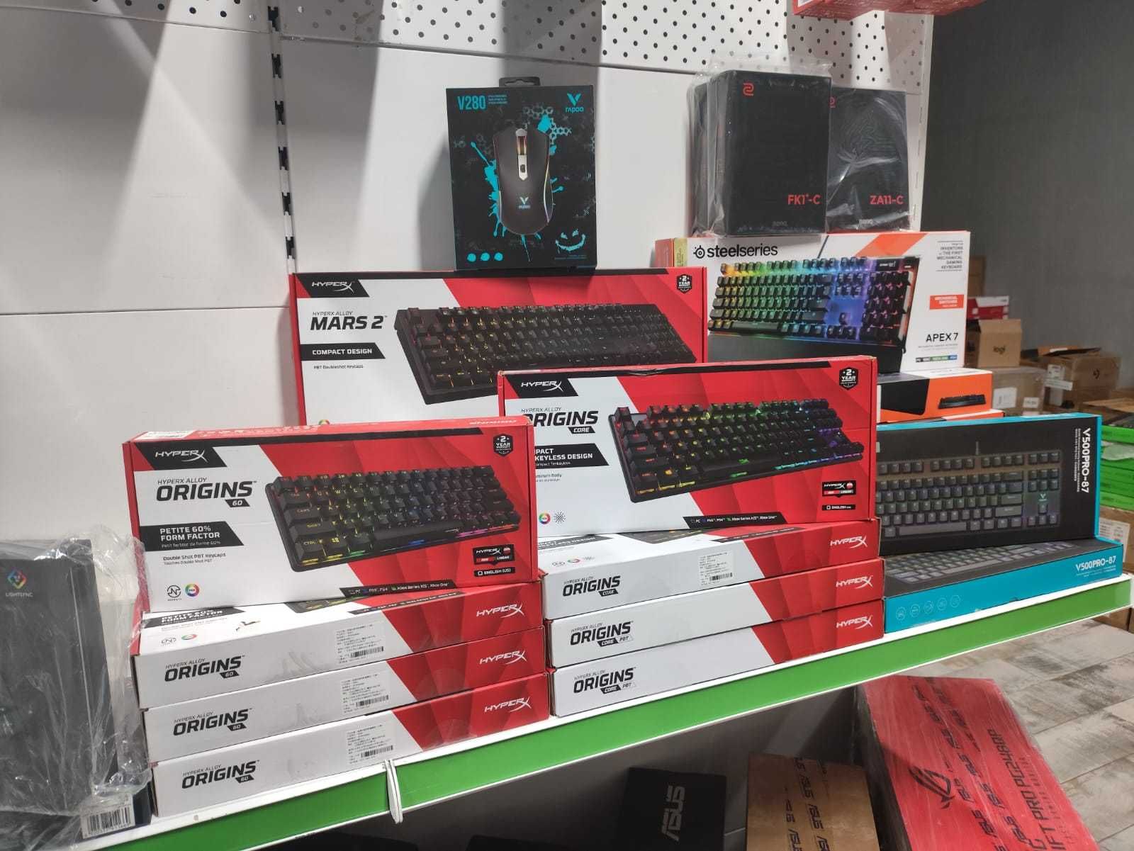 Новые наушники, клавиатуры и мышки HyperX, Logitech, Zowie — в наличии