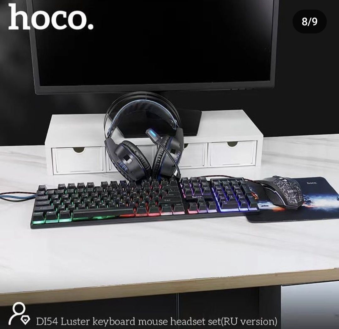 Игровой комплект Носо Клавиатура +мышь+наушник комбо