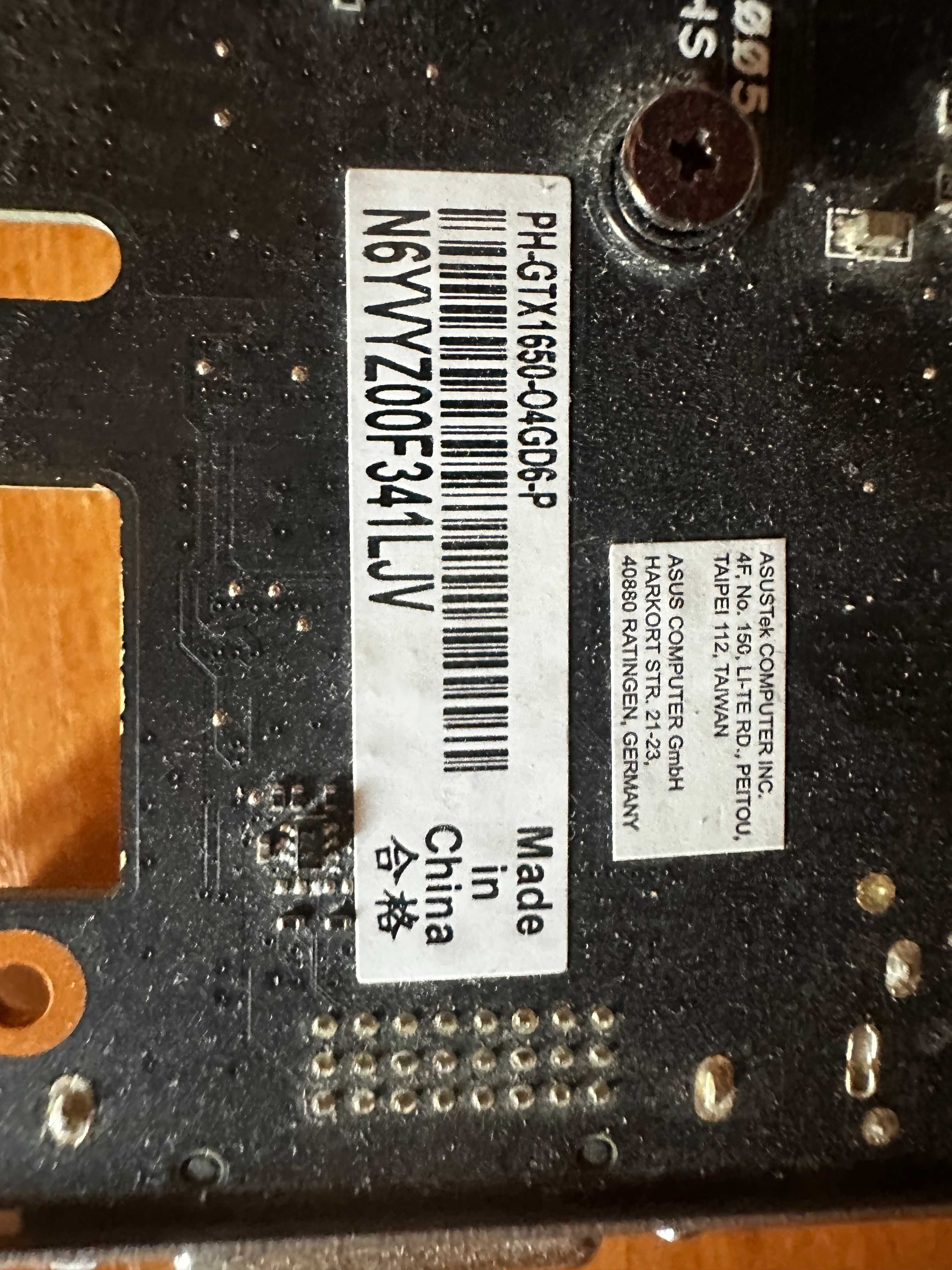 Видеокарта Asus Geforce GTX 1650 4gb GDDR6