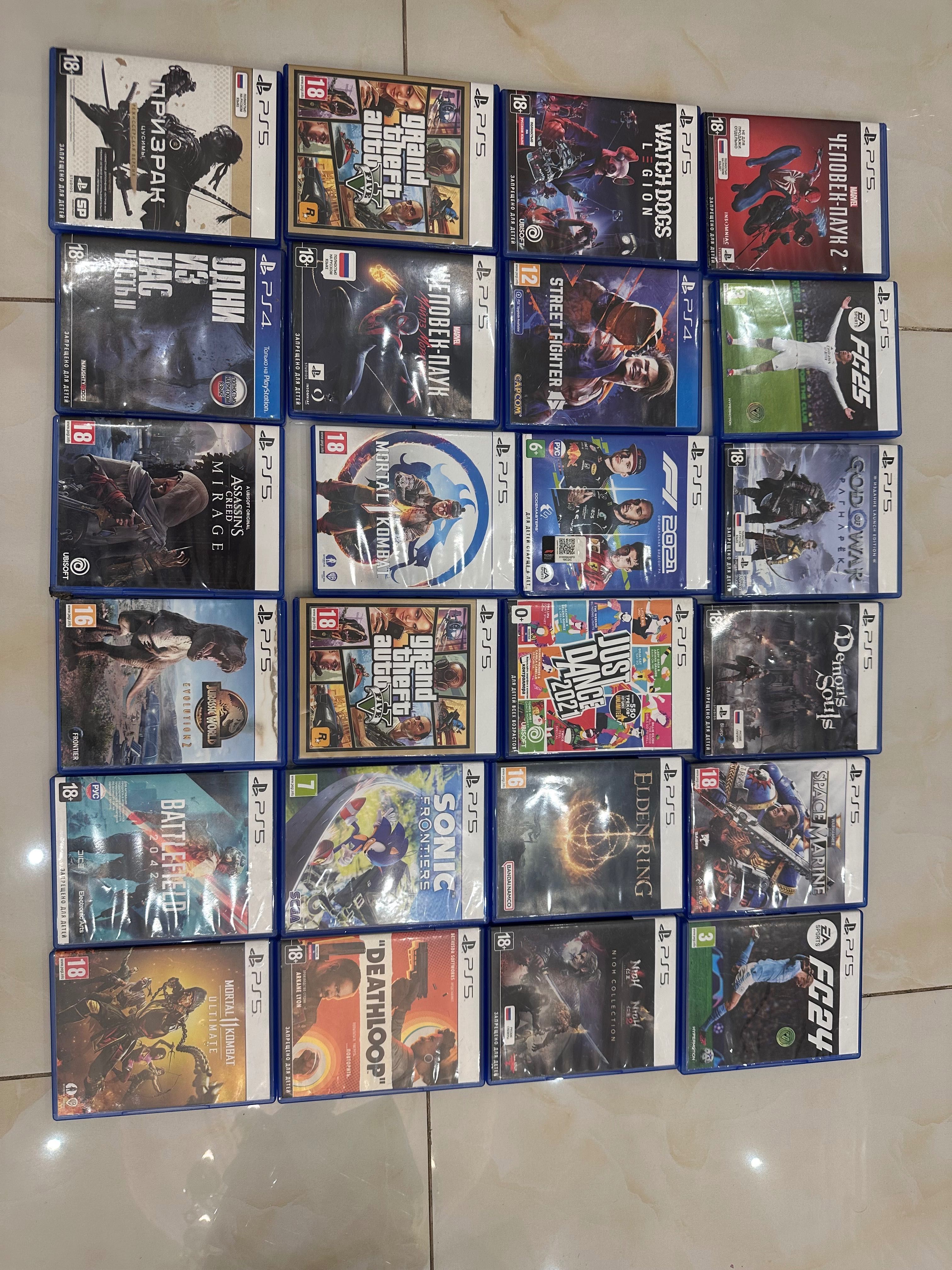 Игры на Ps5 PS4 диски в наличии PlayStation разные Гонки FIFA GTA