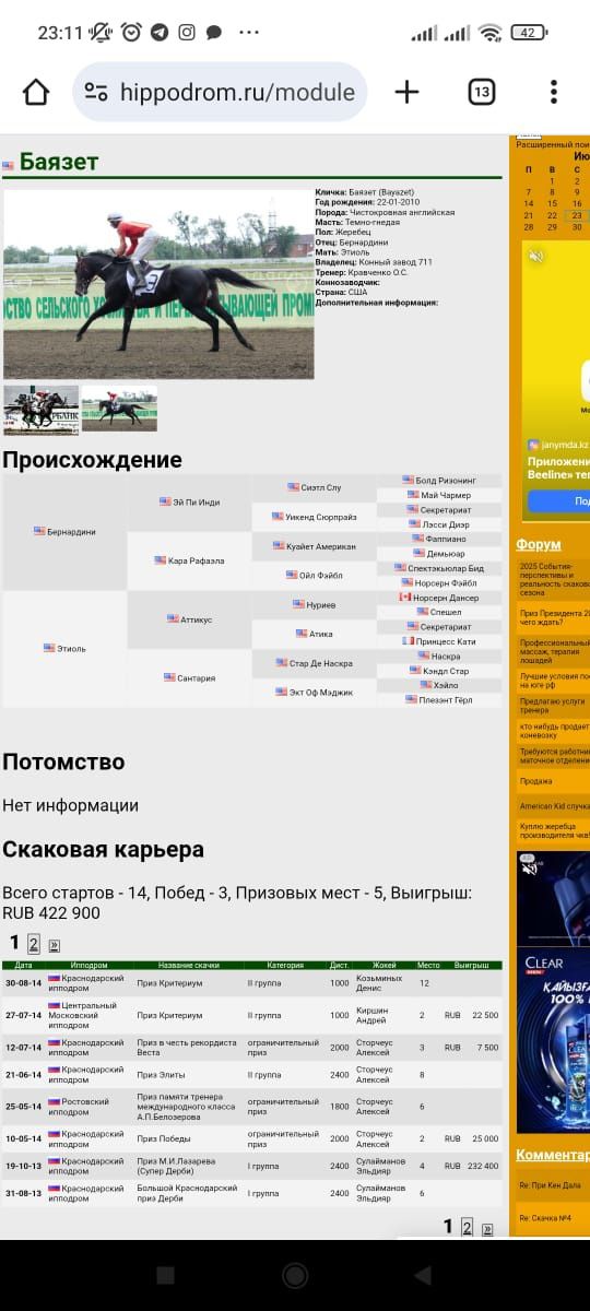 Продам кобылу Таза қан ту бие салылады