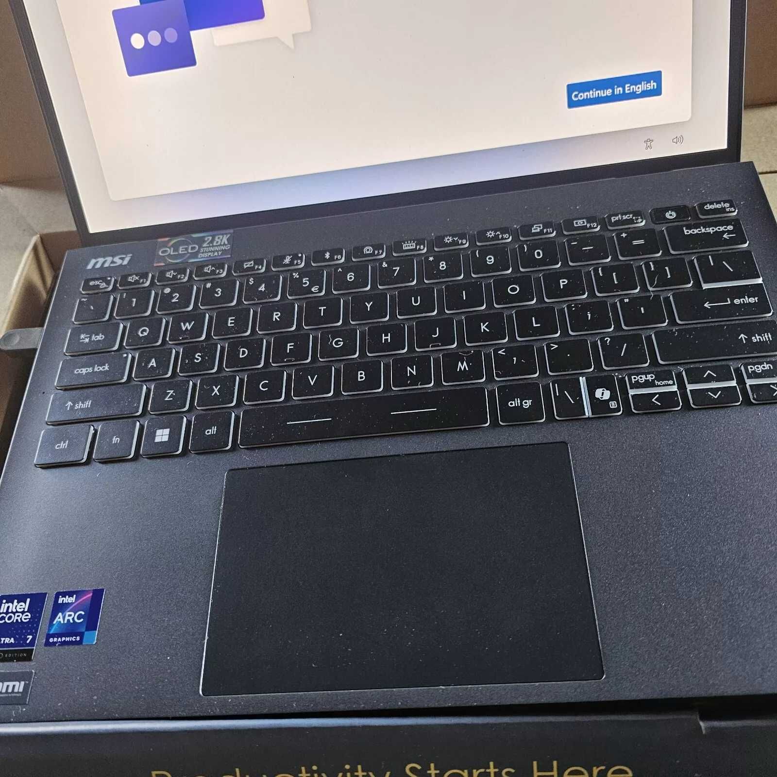MSI Prestige 13 AI+ Evo 13.3" OLED Ultra 7 258V 32GB 1TB