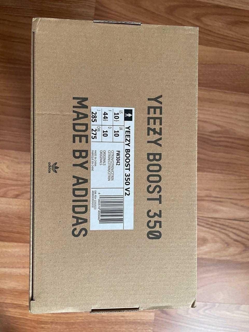 Оригинальные кроссовки Yeezy 350 Citrin 10.5 US 43 размер