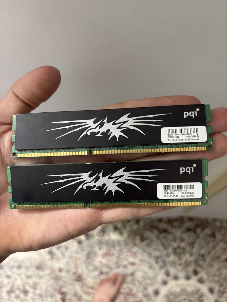 PQI DDR3 1600 2x2GB