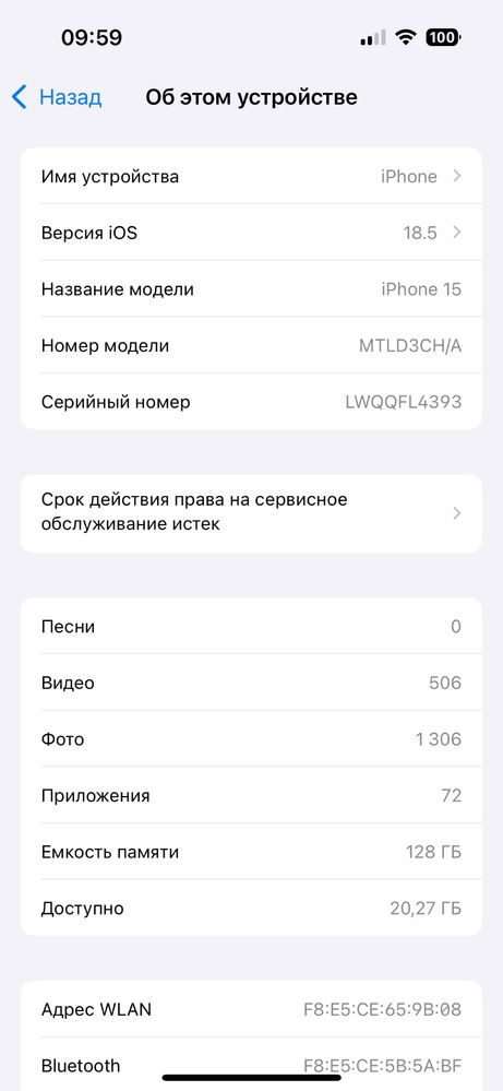 Iphone 15 128 гб