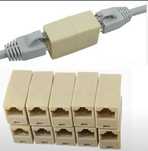 10шт  Соеденительная Lan муфта rj45 соеденители для  lan кабелей rj45