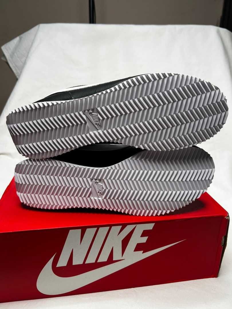 кроссовки оригинал найк кортез кожаные Nike Cortez Leather Black/White