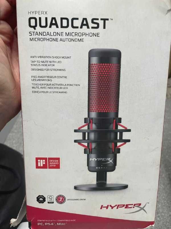 HyperX QuadСast S микрофон для стримеров (г.Алматы) лот:680786