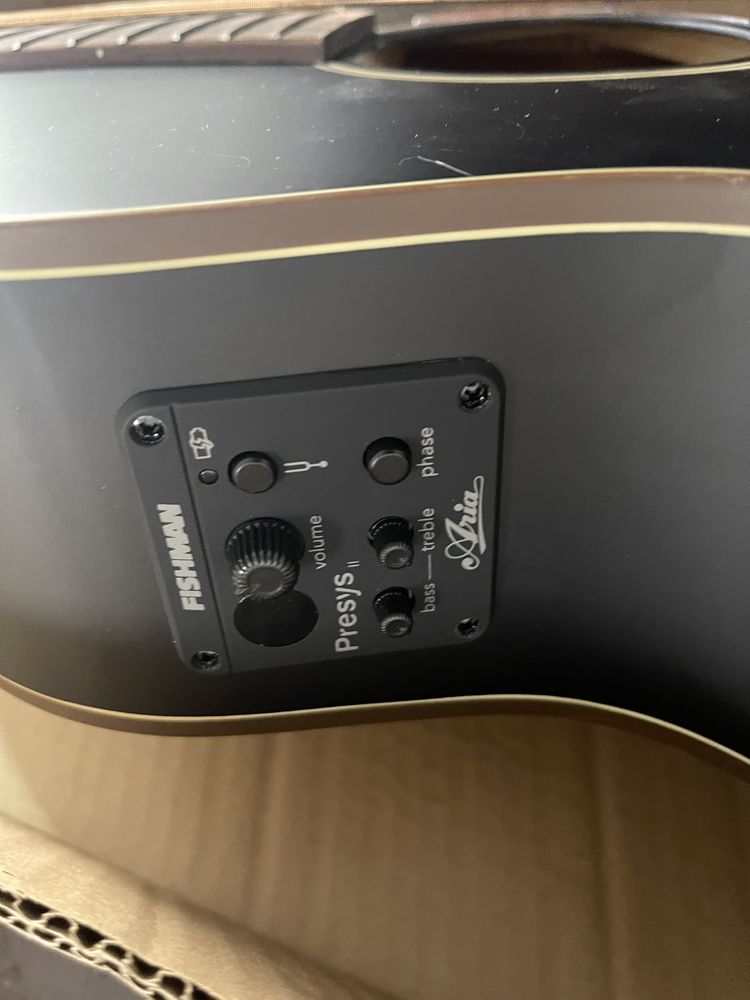 ARIA-101CE MTBK Matte black электро-акустическая гитара