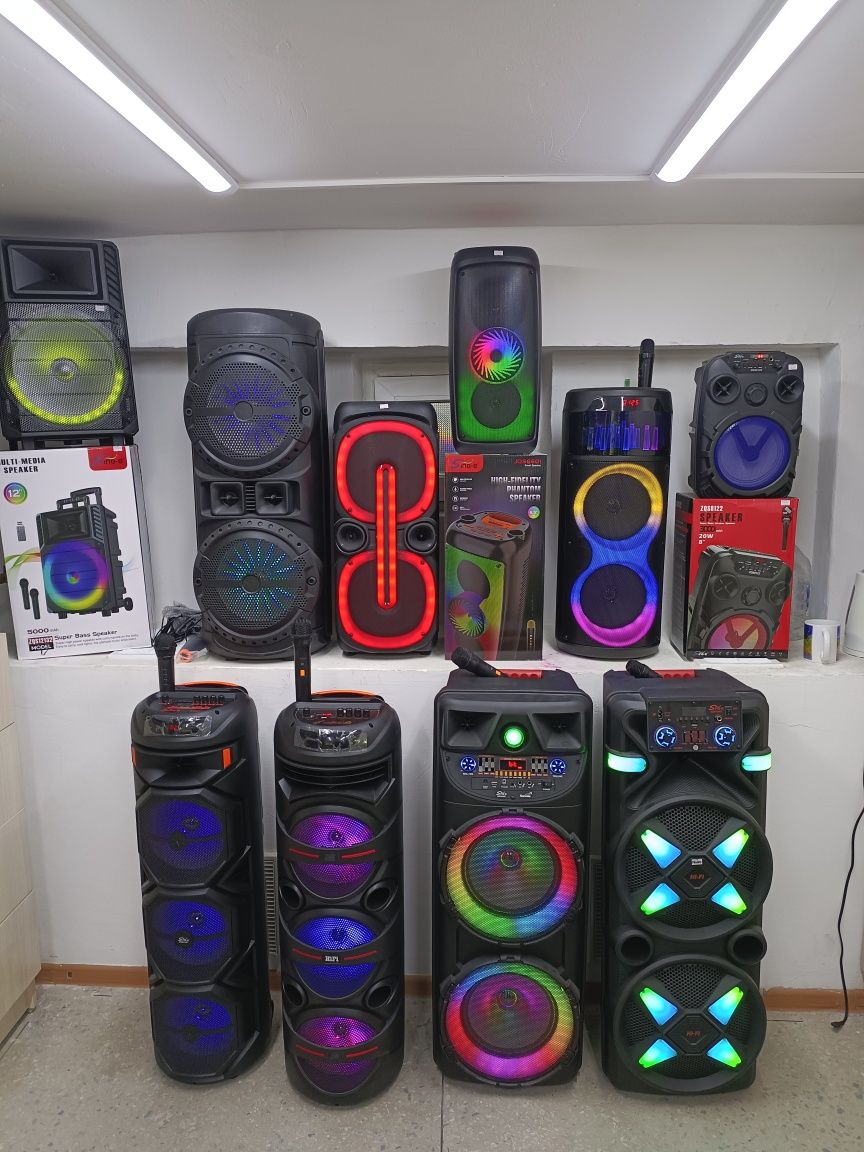 Продам музыкальную колонку с микрофоном