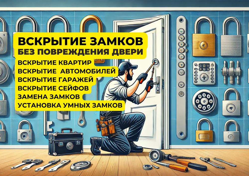 Вскрытие замков,вскрытие автомобилей,вскрытие сейфов ,вскрытие гаражей